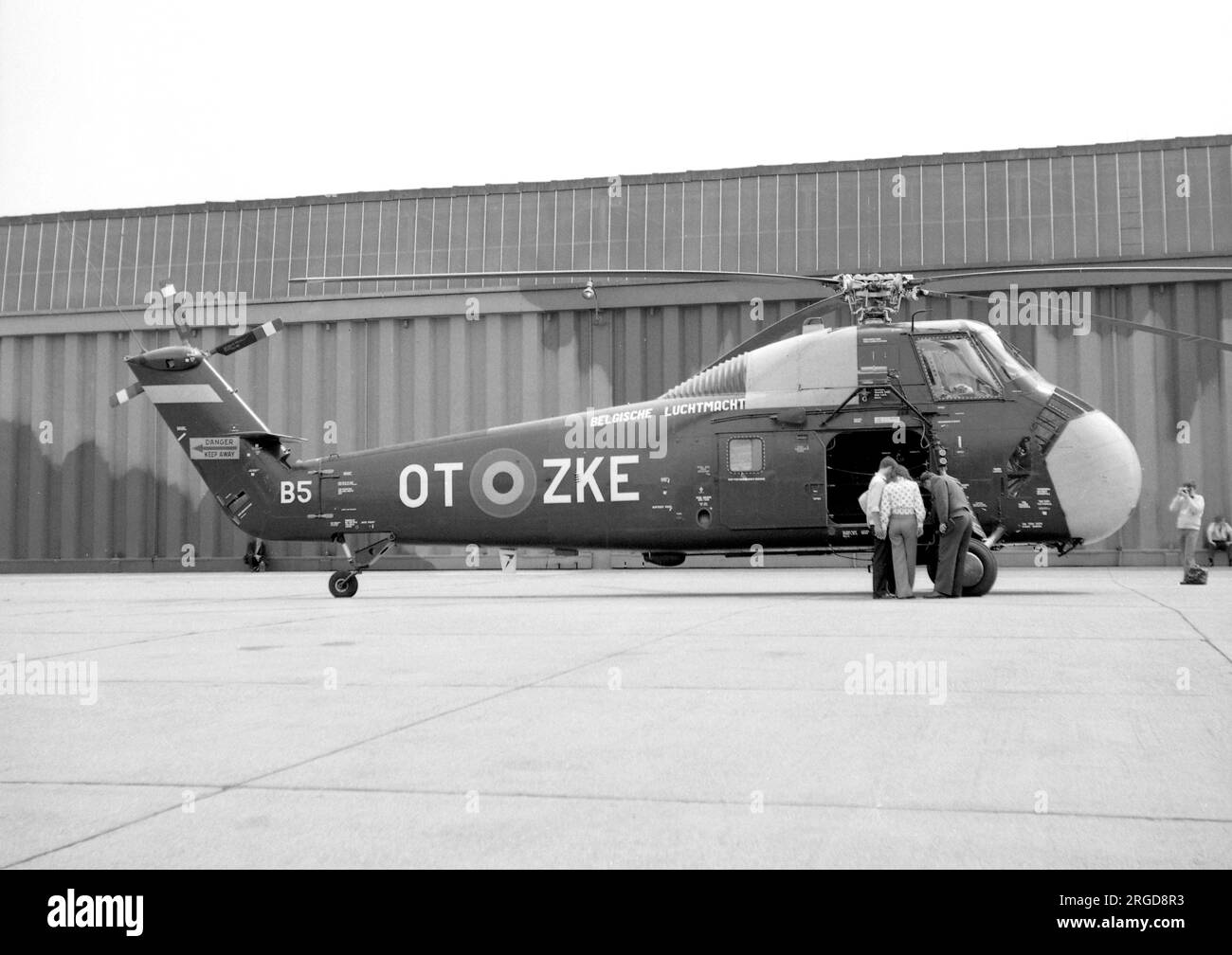 Belgische Luchtmacht - Sud Aviation-Sikorsky HSS-1 Seabat OT-ZKE / B5 (msn SA146), of 40 Squadron. (Belgische Luchtmacht- Force Aerienne Belge - Belgian Air Force) Stock Photo