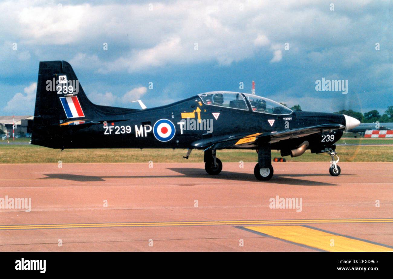 Royal Air Force - Short Tucano T.1 ZF240 / MP-T (msn S042/T39), of No.207 (R) Squadron. Stock Photo