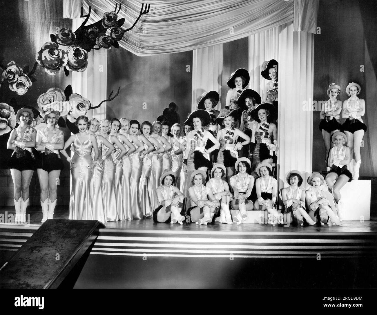 Large Stage Production, on-set of the Film, 'Stand Up And Cheer!', Fox Film, 1934 Stock Photo