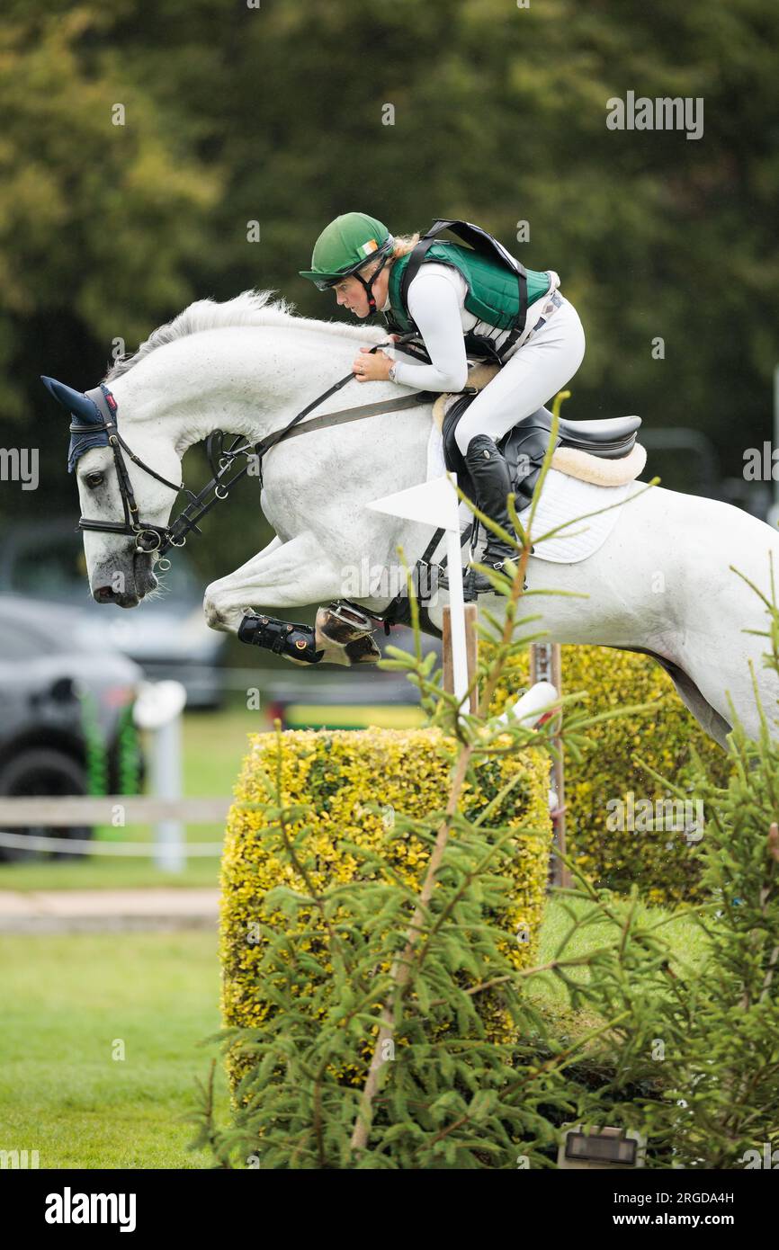 Sacha HOURIGAN  of Great Britain riding Double Act during The Ashby Underwriting Eventers Challenge at The Longines Royal International Horse Show on Stock Photo