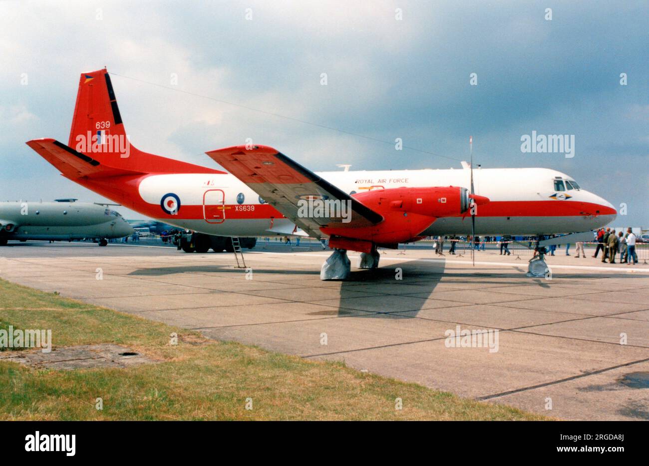 Royal Air Force - Hawker Siddeley Andover E.1 XS639 (msn Set 23), Airways and NavAid calibration aircraft of No.115 Squadron. Stock Photo