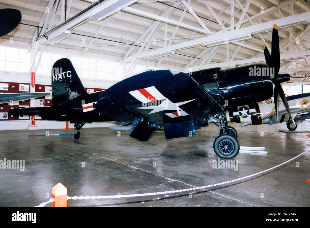 Goodyear FG-1 Corsair N4324 (msn 6163), at Champlin Fighter Museum, Falcon Field, Mesa AZ. Stock Photo