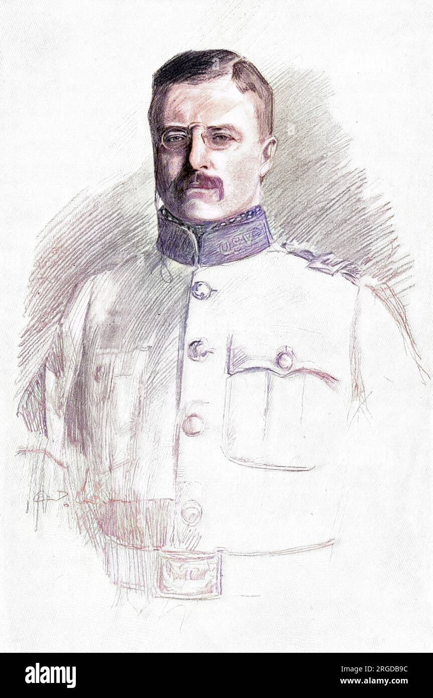 THEODORE ROOSEVELT American statesman in military dress Stock Photo Alamy