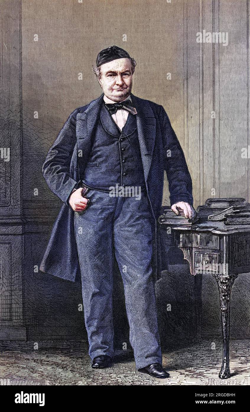 CHARLES AUGUSTIN SAINTE-BEUVE Influential French literary critic. Stock Photo