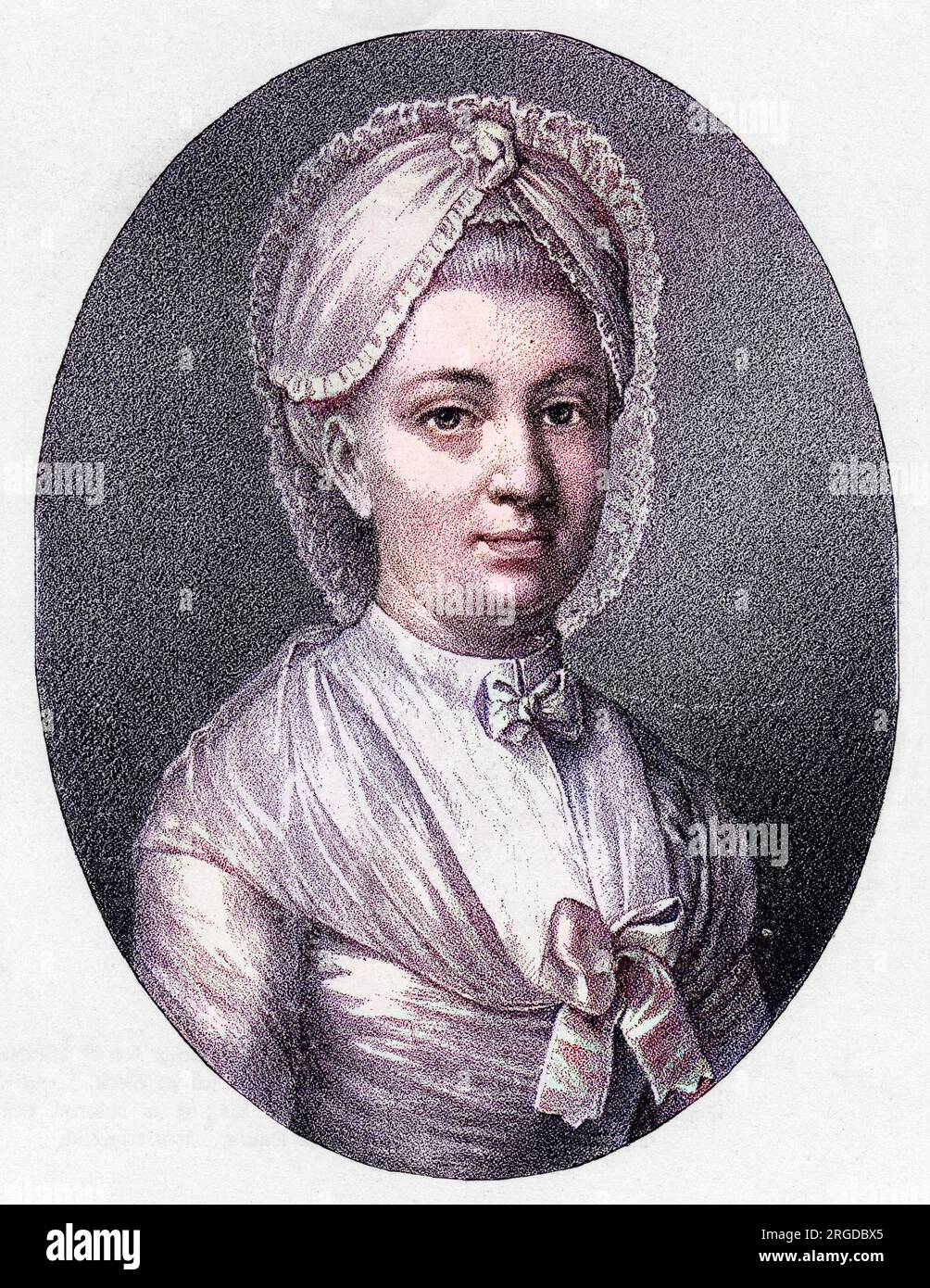 HENRIETTE VON BOLZOGEN a friend of Schiller, mother  of Charlotte von Bolzogen. Stock Photo