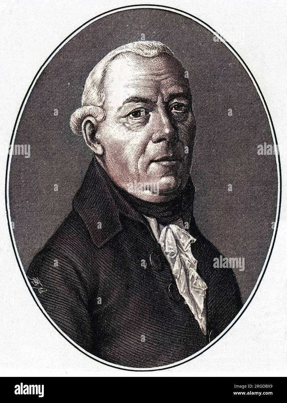 Schiller's father, Johann Caspar. Stock Photo