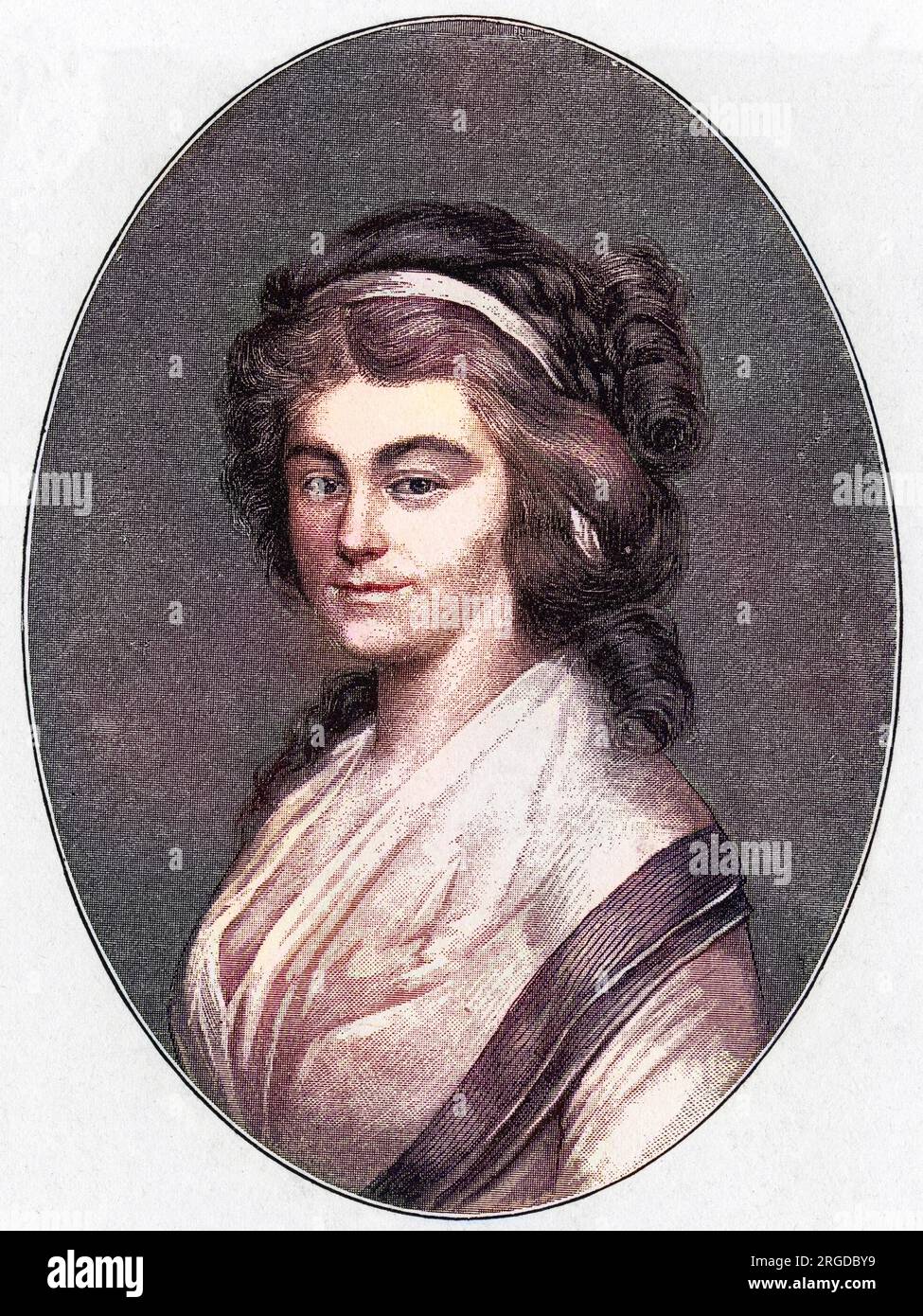 CHRISTOPHINE SCHILLER, the poet's eldest sister. Stock Photo