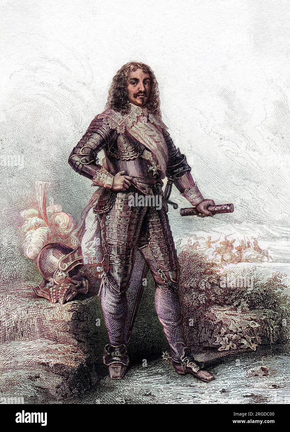 HENRI comte de SCHOMBERG French military commander, marechal de France Stock Photo