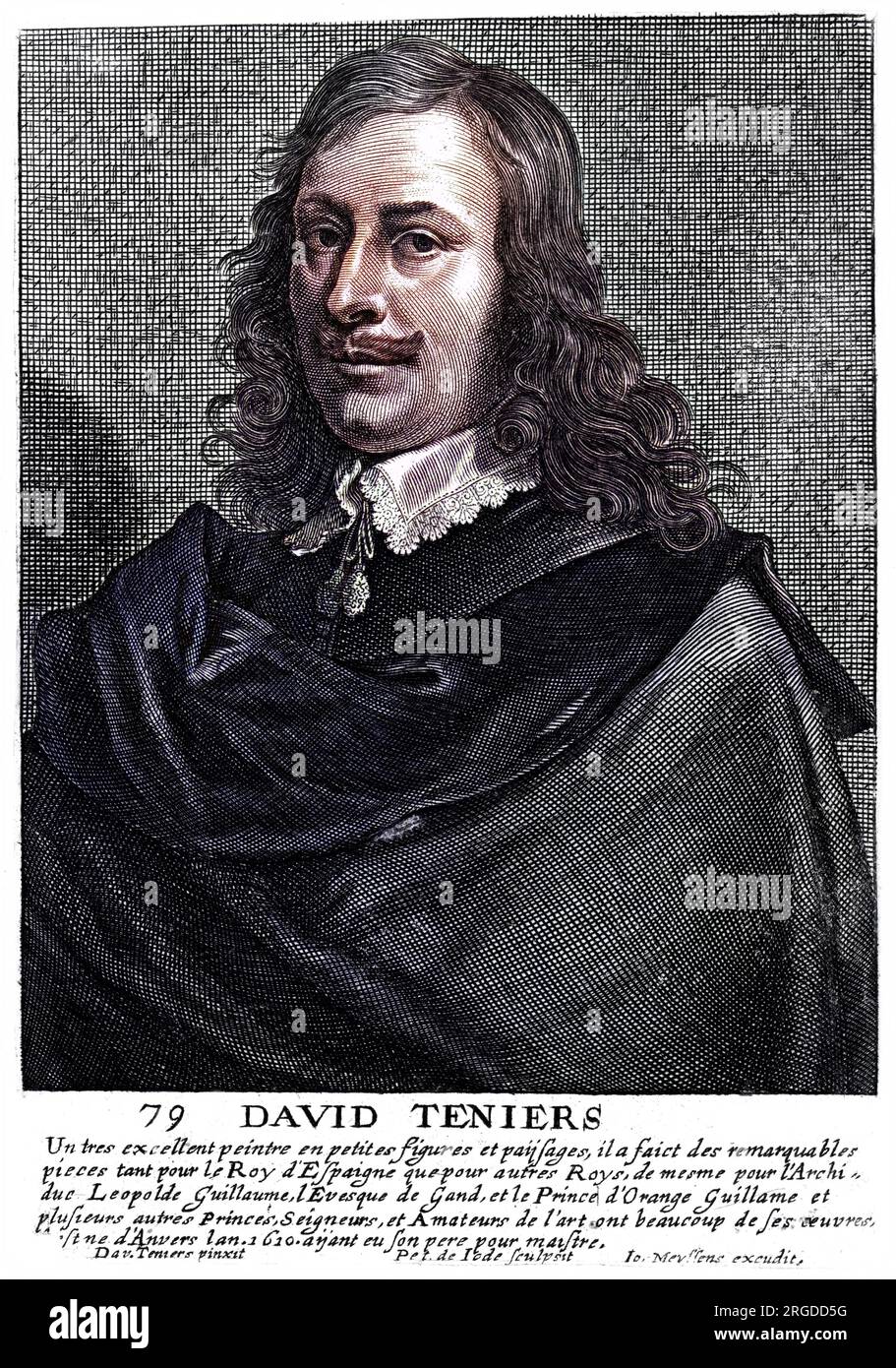 DAVID TENIERS (YOUNGER) Flemish artist from Antwerp famous for his scenes of everyday life Stock Photo