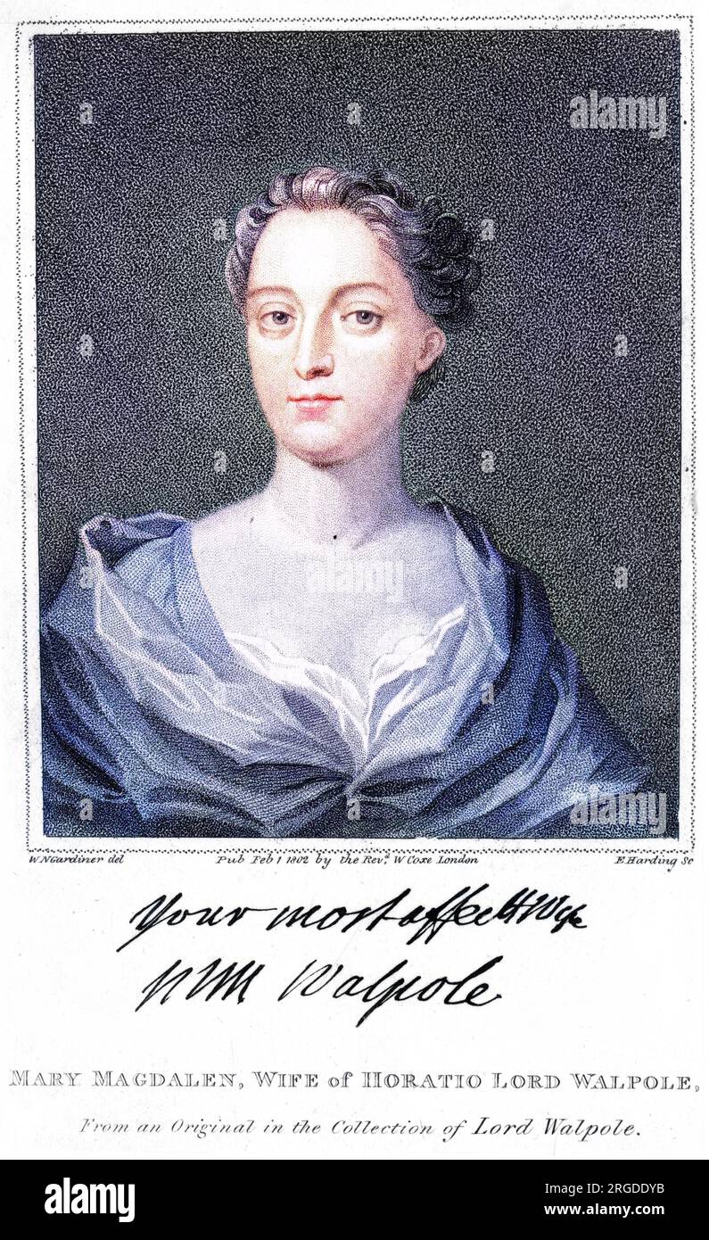 MARY MAGDALEN, Baroness WALPOLE, wife of Horatio, First Baron Stock Photo Alamy