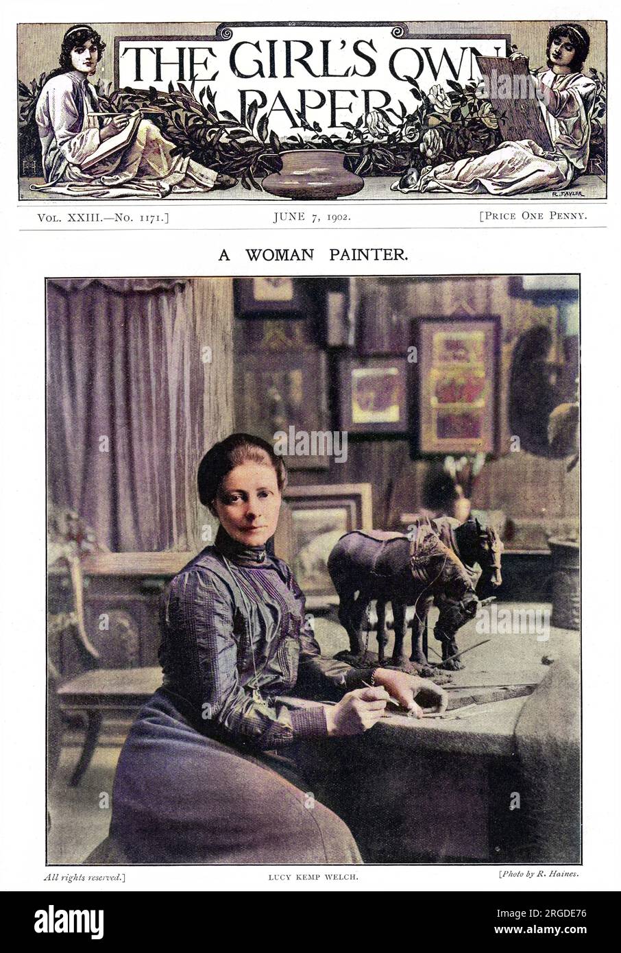 LUCY KEMP WELCH (1869 - 1958), artist and illustrator, famed for her