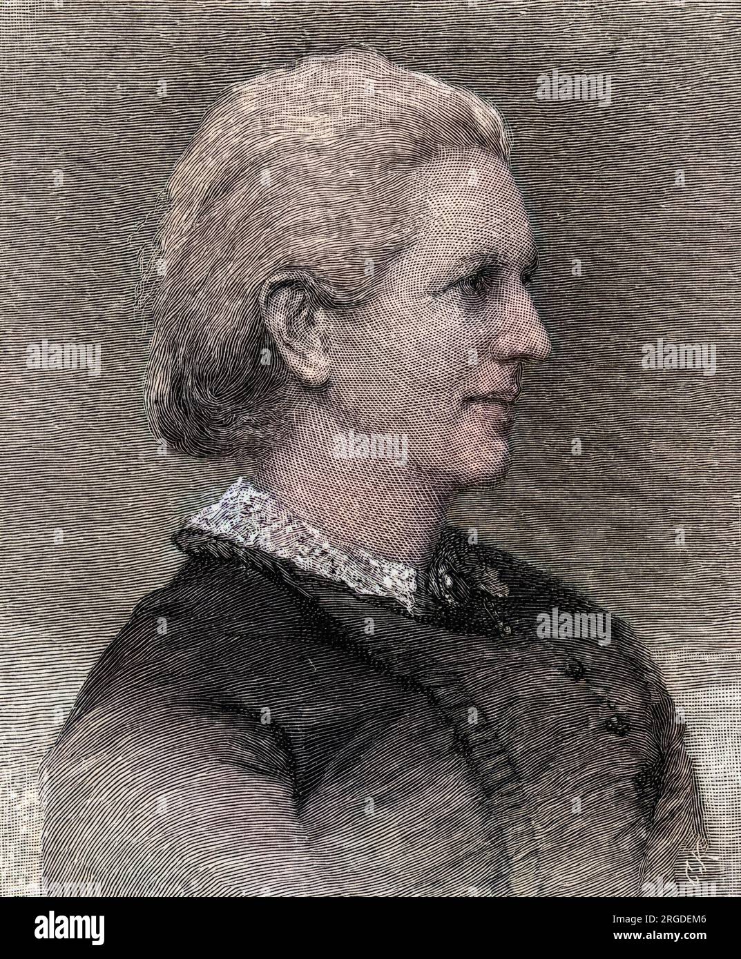 CHARLOTTE MARY YONGE writer, author of 'The heir of Redclyffe', 'The little duke', 'The daisy chain', 'The dove in the eagle's nest' and many more. Stock Photo