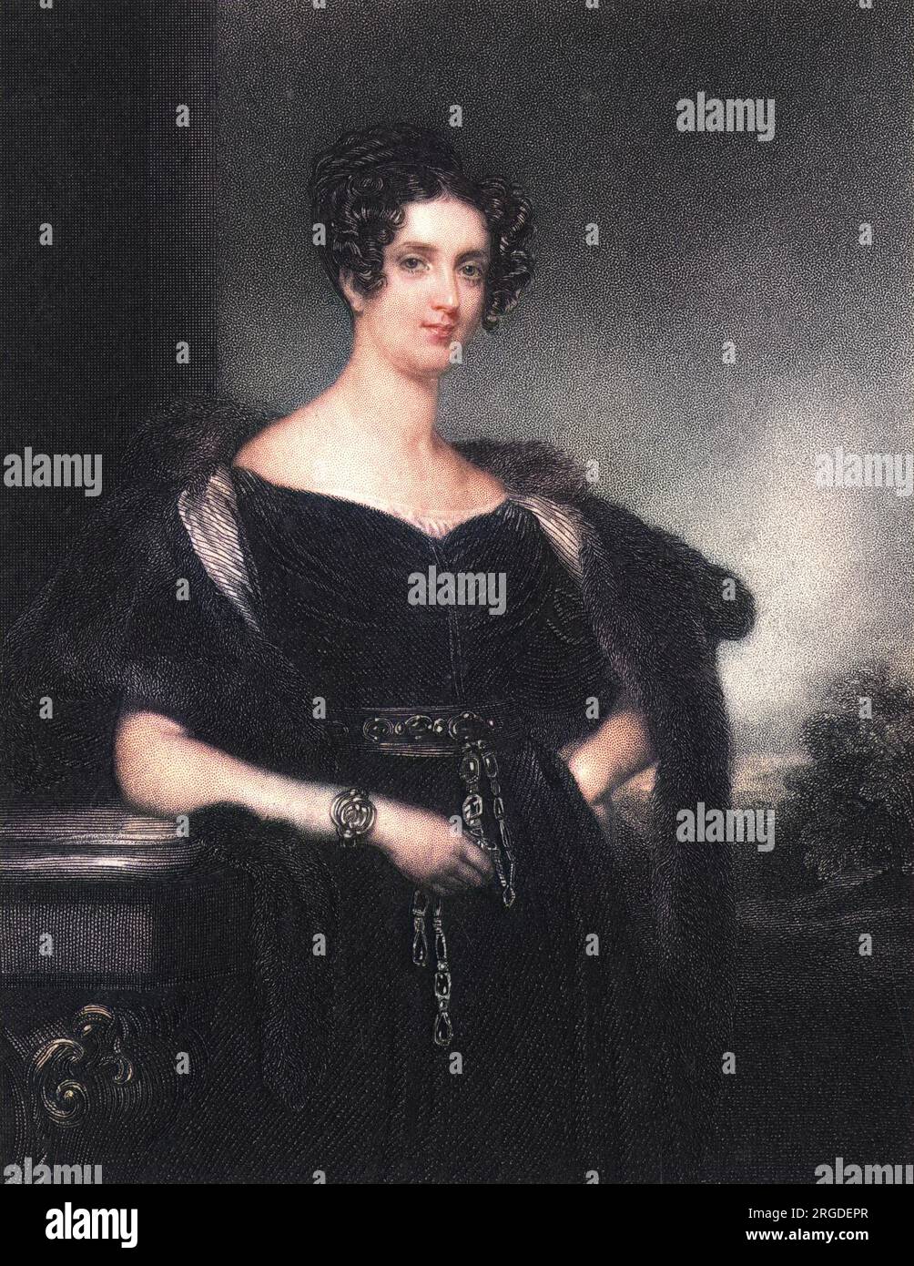 SOPHIA JANE (nee Williamson) countess of ZETLAND wife of Thomas,second earl Stock Photo