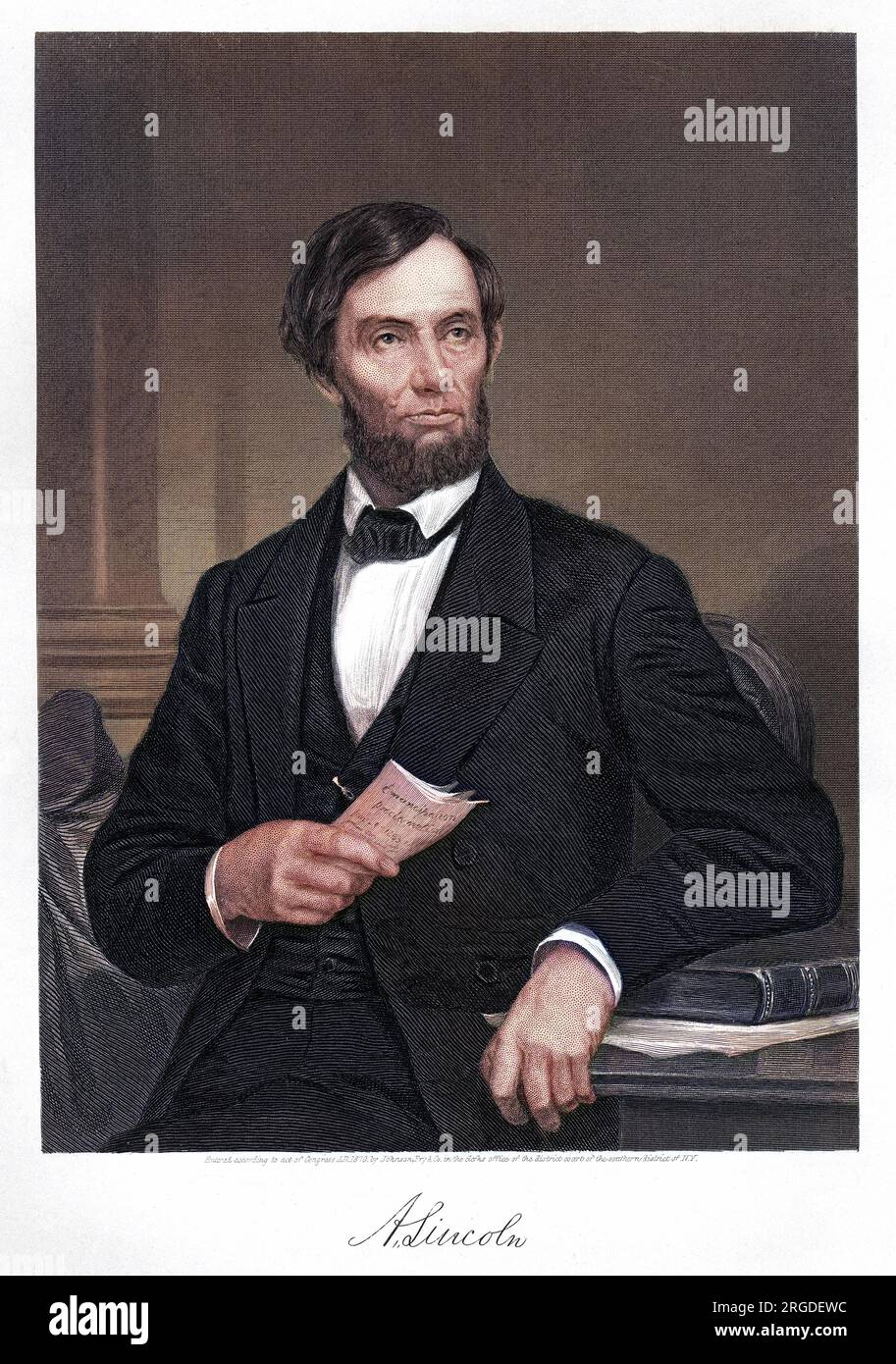 ABRAHAM LINCOLN (1809 - 1865), American statesman, president ...