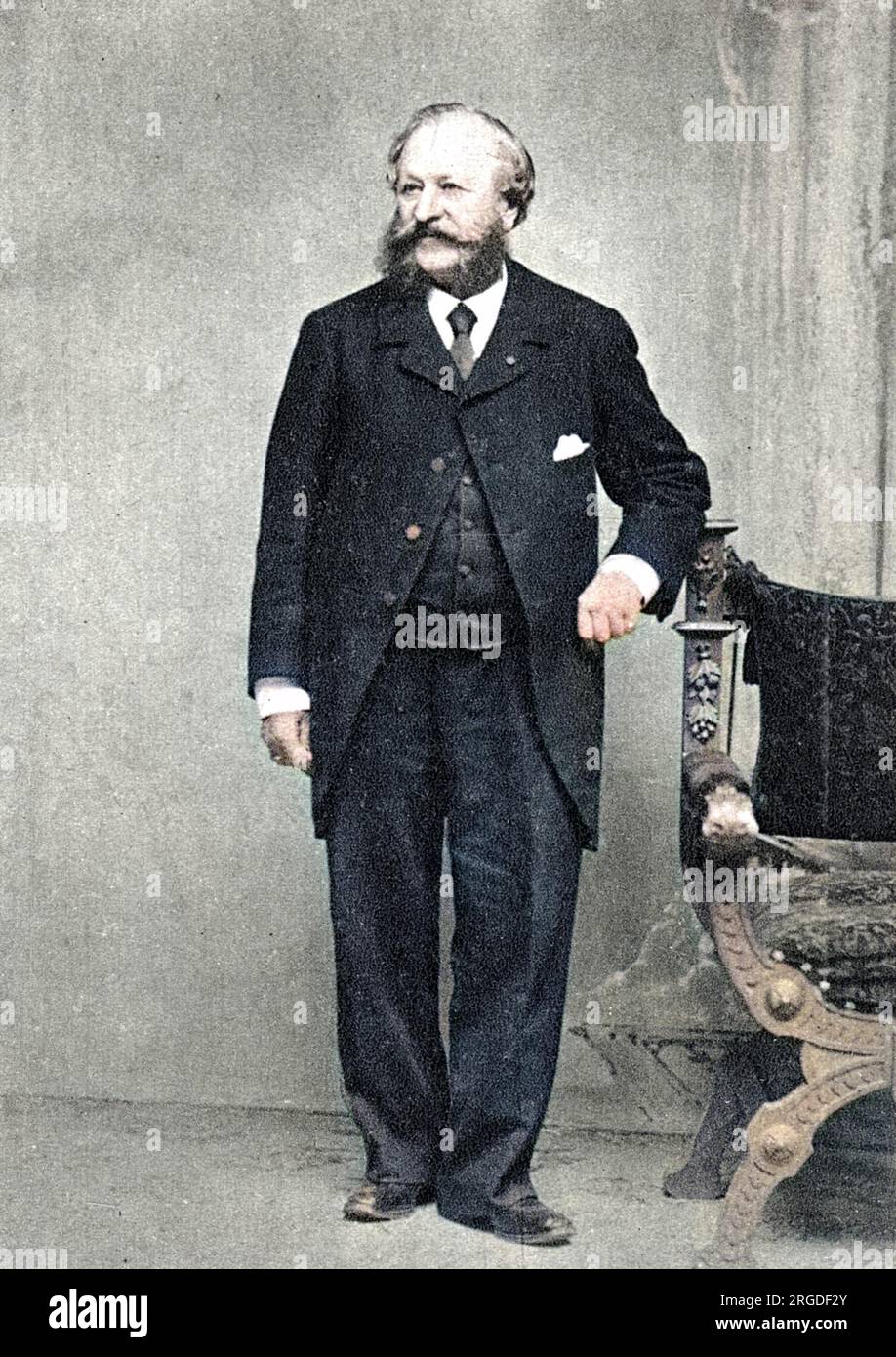THOMAS W EVANS eminent American dentist practising in Paris, who smuggled the empress Eugenie out of France following the defeat at Sedan. Stock Photo