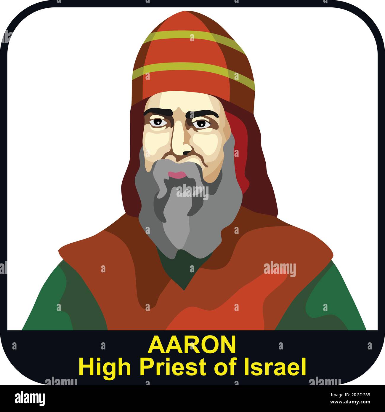 Aaron bible stock vector images alamy