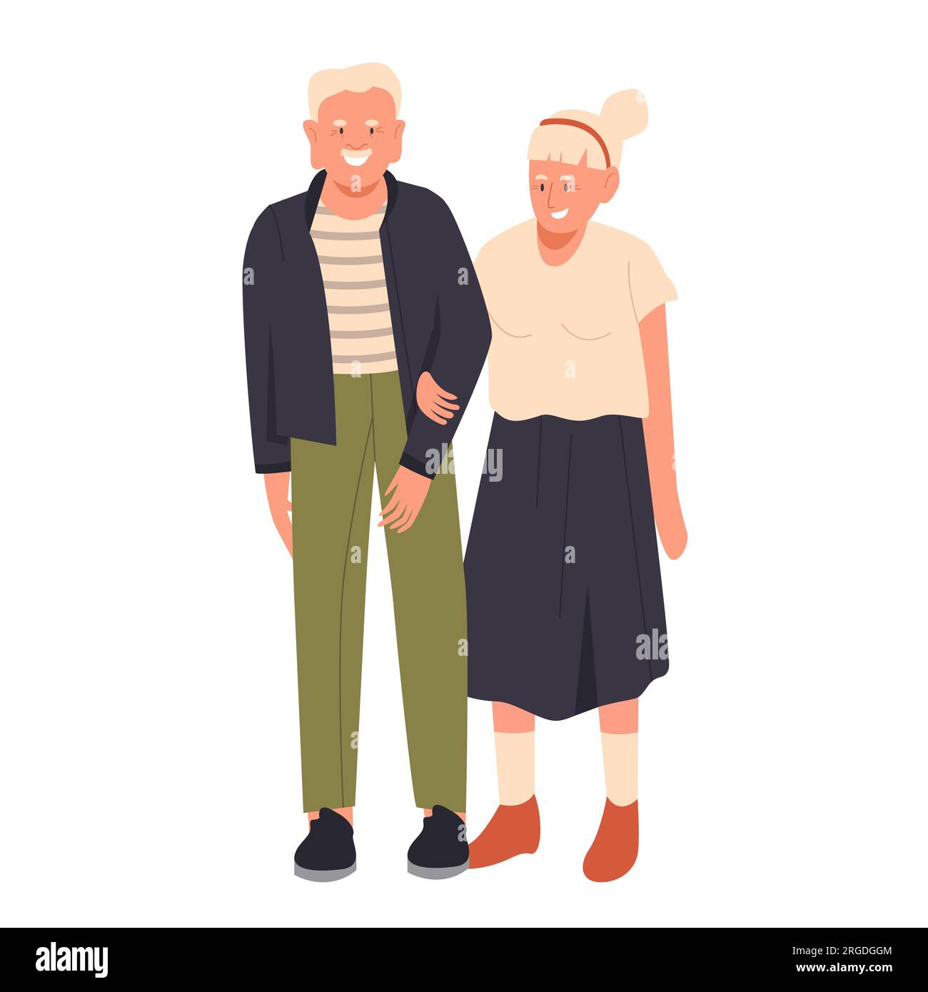 Smiling seniors couple. Retired people, retirement leisure time, old ...