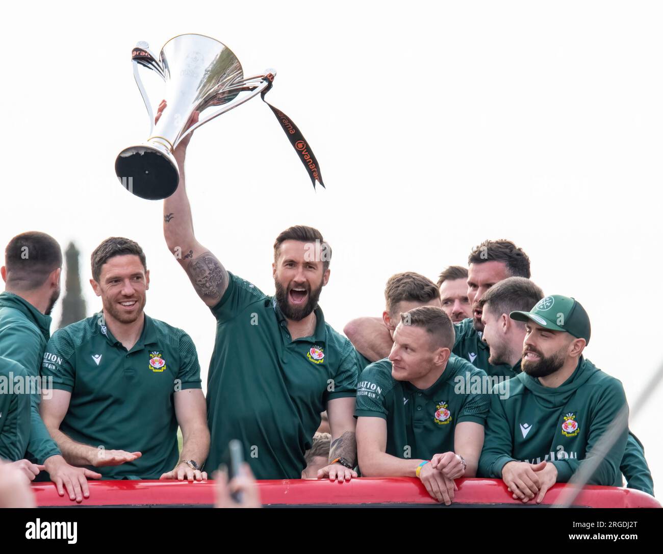 Wrexham FC Victory Parade May 2nd 2023 Stock Photo