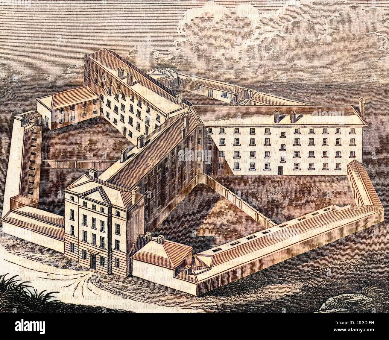 The front page from 'The Mirror', 27th February 1836, with a picture of