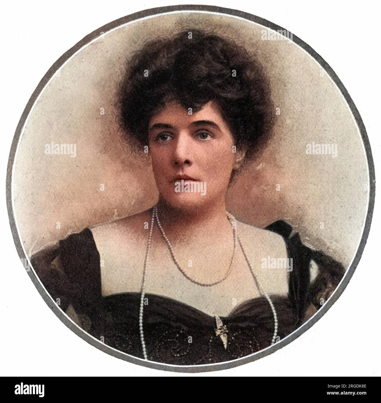 Jennie Jerome (1845 - 1921), Lady Randolph Churchill, later Mrs George Cornwallis-West and afterwards Mrs Montagu Porch, mother of Sir Winston Churchill. Stock Photo