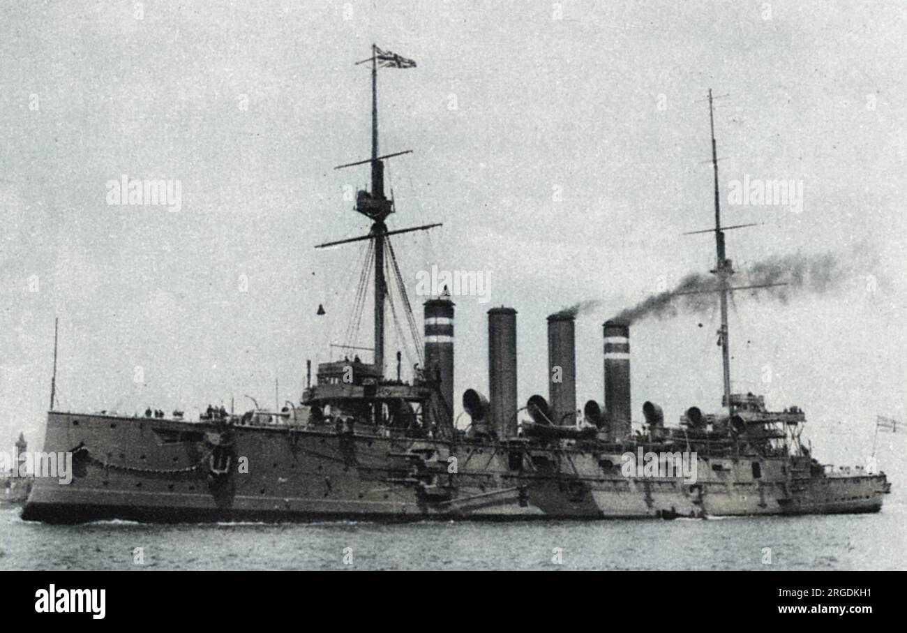 The lead ship of the Diadem class of Royal Navy protected cruisers ...