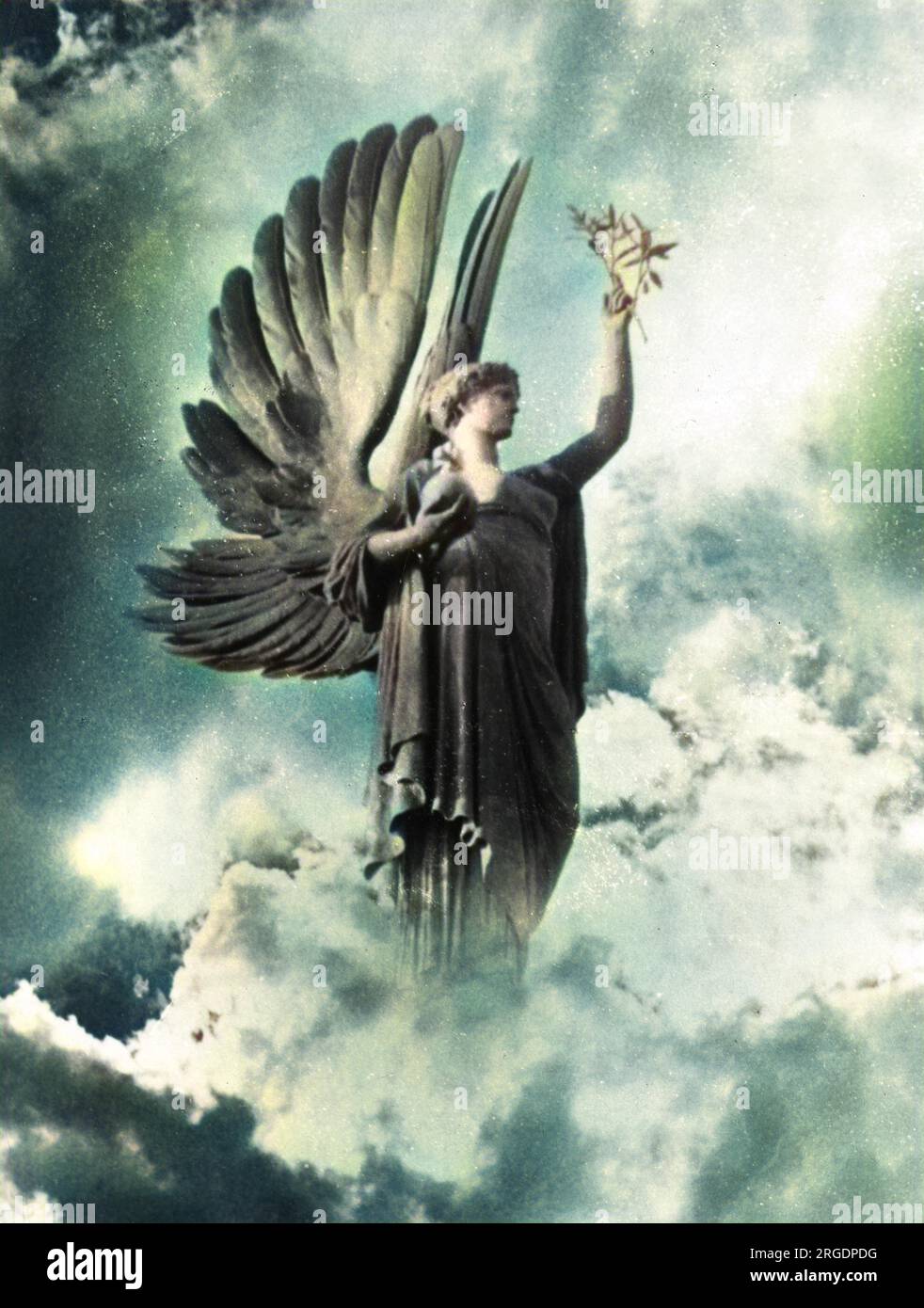 The Angel of Peace, a composite picture of the original statue at