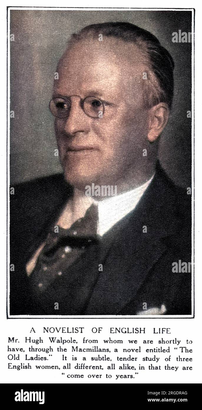 SIR HUGH SEYMOUR WALPOLE popular novelist Stock Photo Alamy