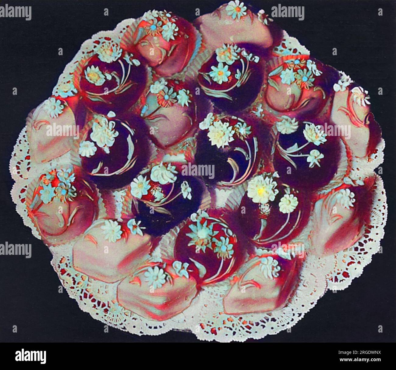 Petits Fours Glace spread Stock Photo Alamy