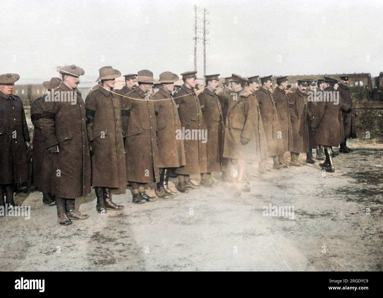 An APM (Assistant Provost Marshal) inspecting his men before going on ...