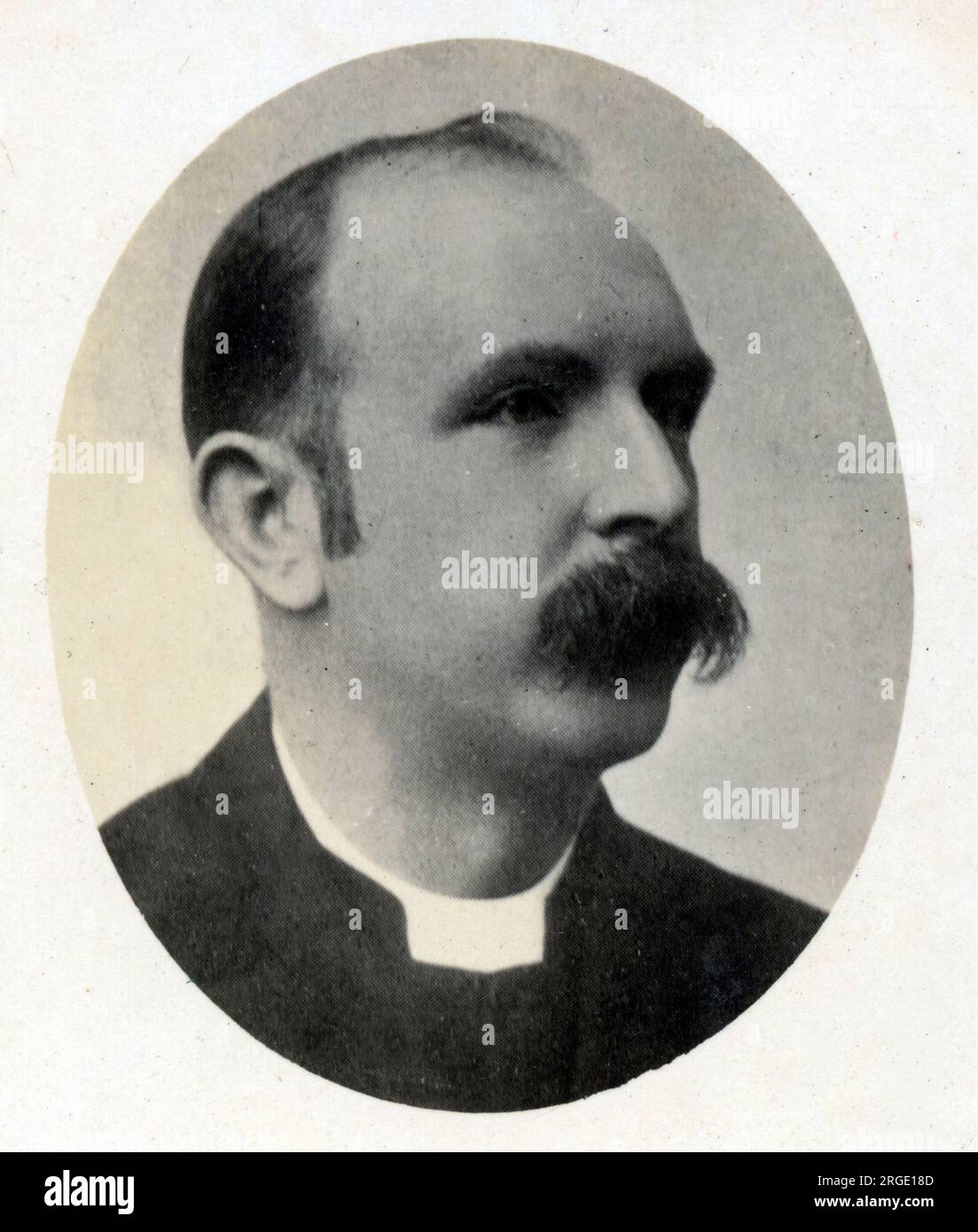 A Moustachioed Member of the Clergy - England. Stock Photo
