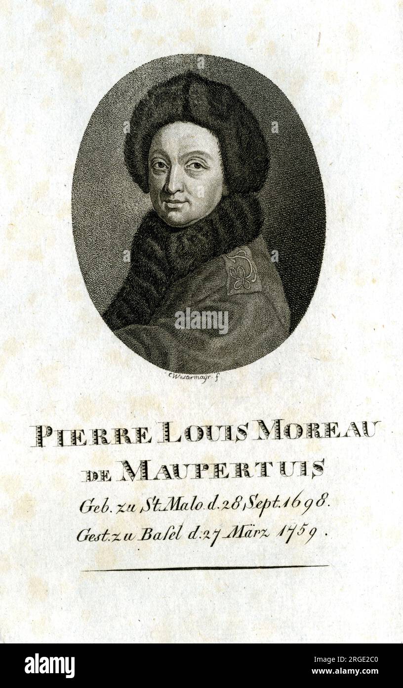 Pierre Louis Moreau De Maupertuis - Cosmographer Stock Photo - Alamy