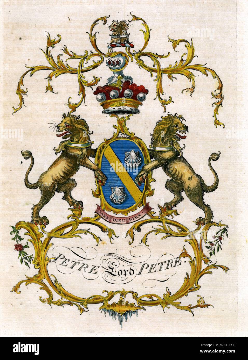 Petre Lord Petre Stock Photo Alamy