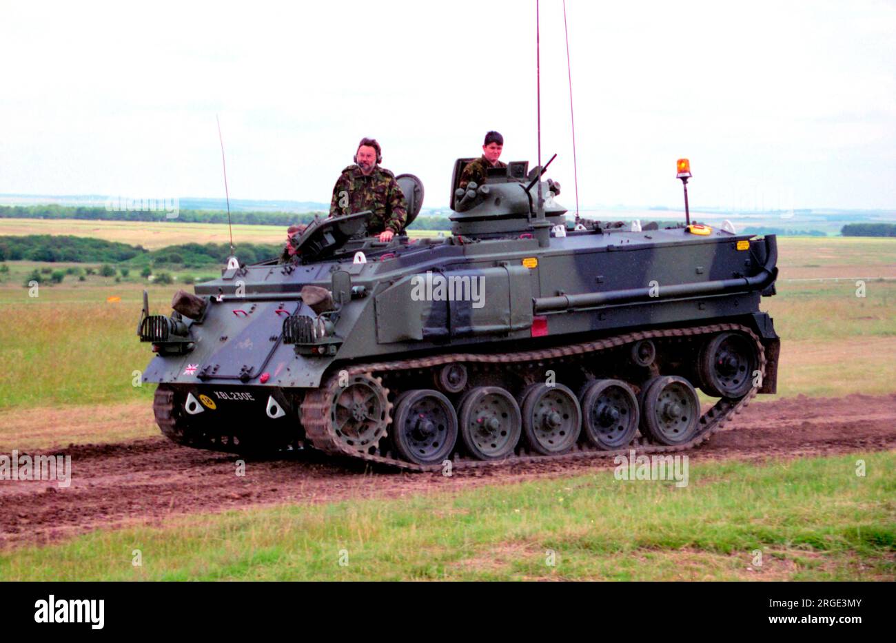 All-British FV432 Armoured Personnel Carrier, at the 2006 Larkhill Royal Artillery open day,on the Larkhill racecourse / exhibition ground. Stock Photo
