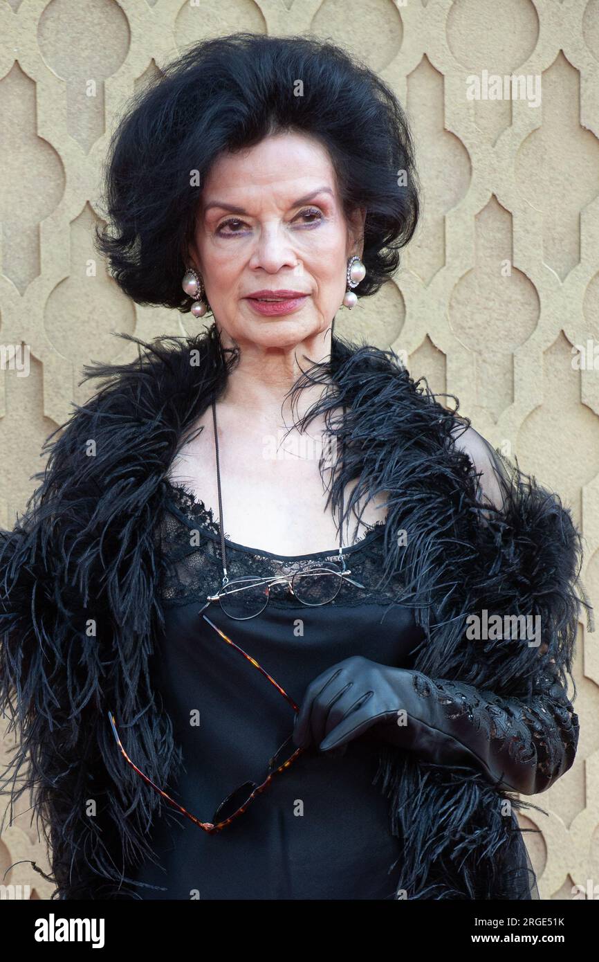 London, UK. 26 Jun 2023. Pictured: Bianca Jagger attends the UK Premiere of 'Indiana Jones and The Dial of Destiny' at Cineworld, Leicester Square Stock Photo