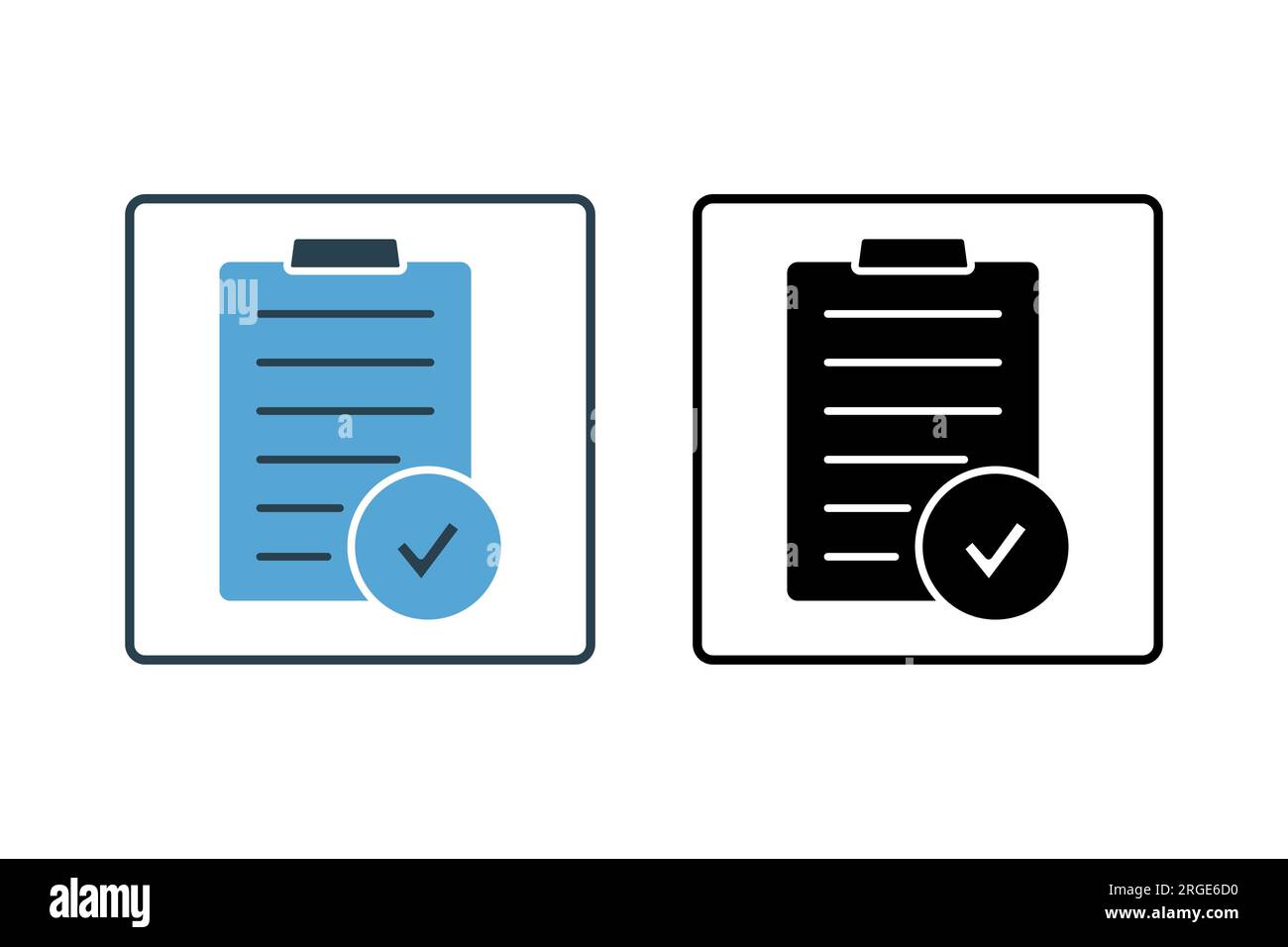 Survey Icon. Icon related to survey. solid icon style. Simple vector design editable Stock Vector