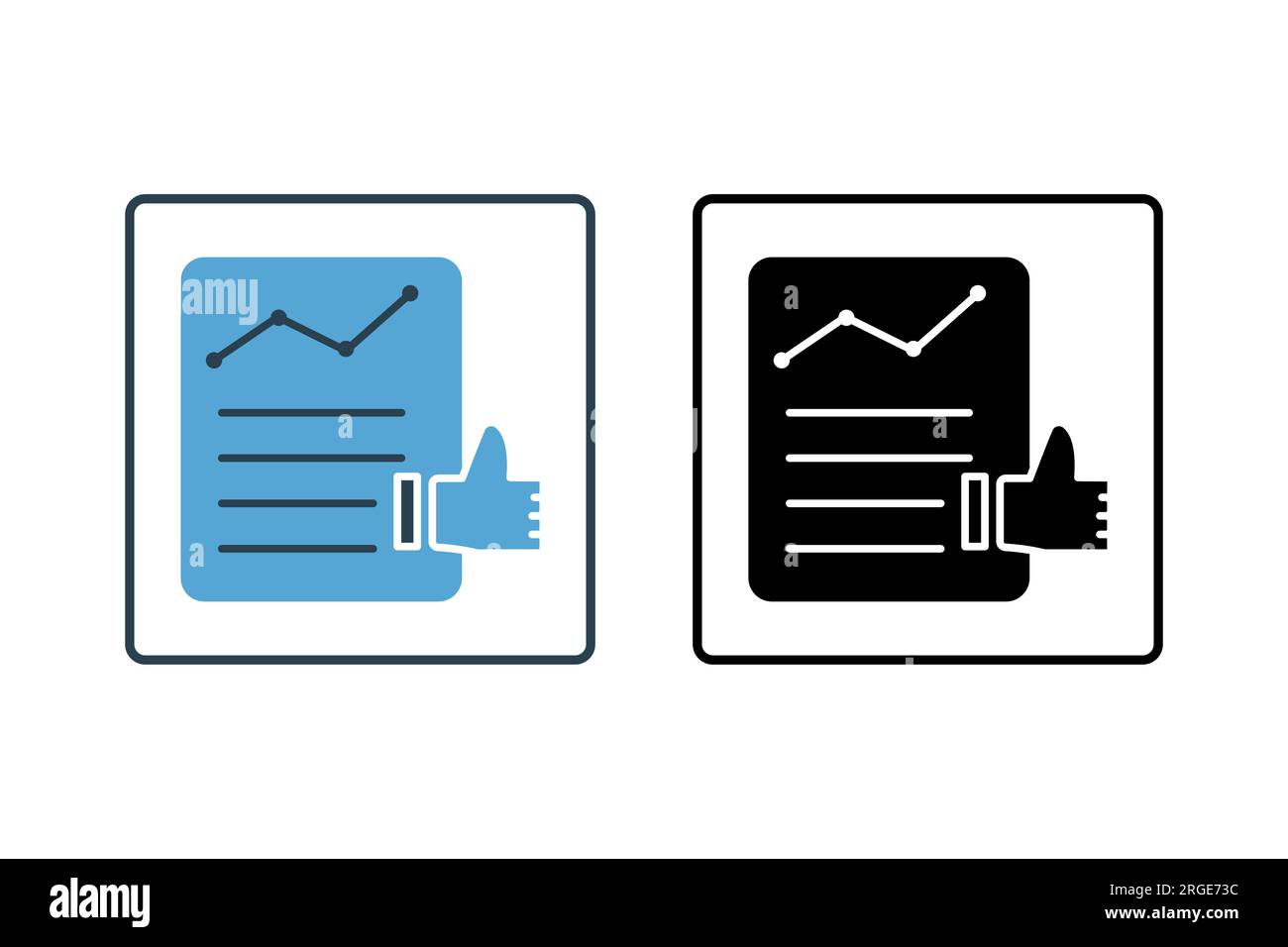 Response Audit Icon. Icon related to survey. solid icon style. Simple vector design editable Stock Vector