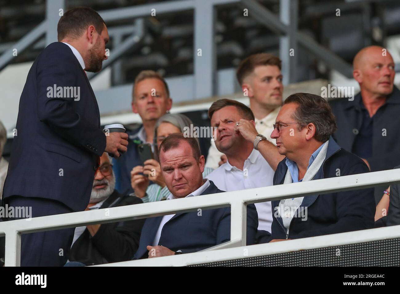Simon Sadler owner of Blackpool during the Carabao Cup match Derby