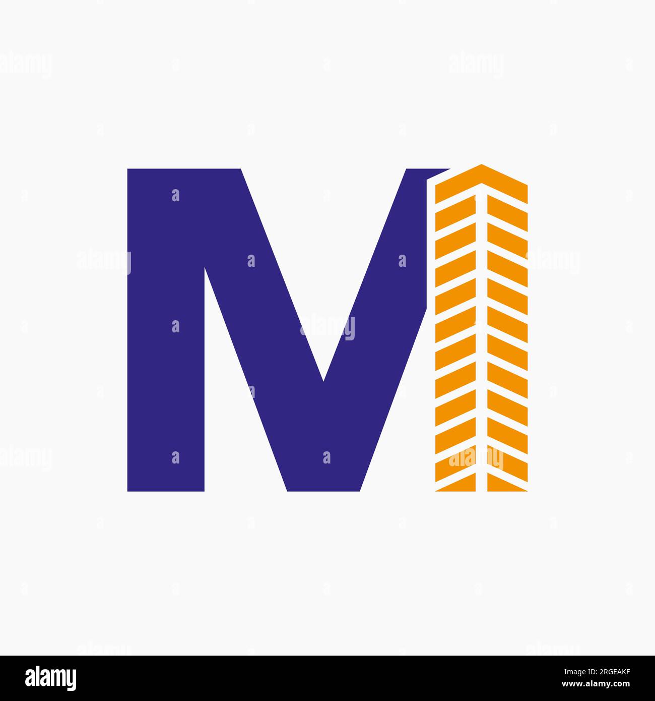 Letter M Real Estate Logo Concept With Building Icon Property And letter-m-real-estate-logo-concept-with-building-icon-property-and