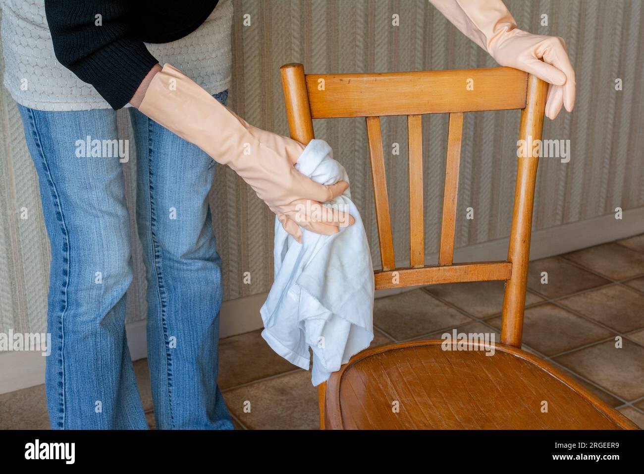 Restoration of antique furniture. Cleaning Stock Photo Alamy