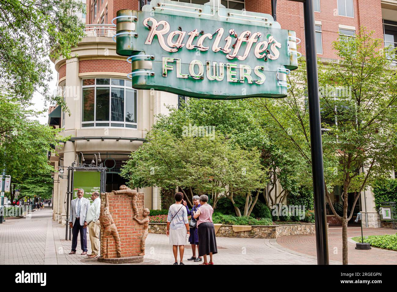 Charlotte North Carolina,South Tryon Street,Ratcliffe's Flowers ...