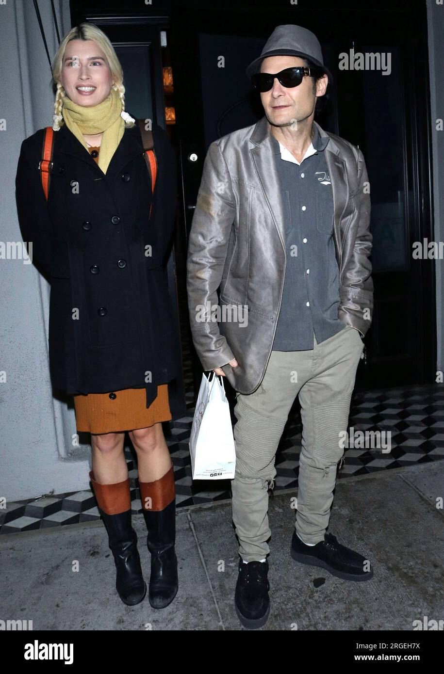 AUGUST 7th 2023 Actor Corey Feldman and his wife fashion model