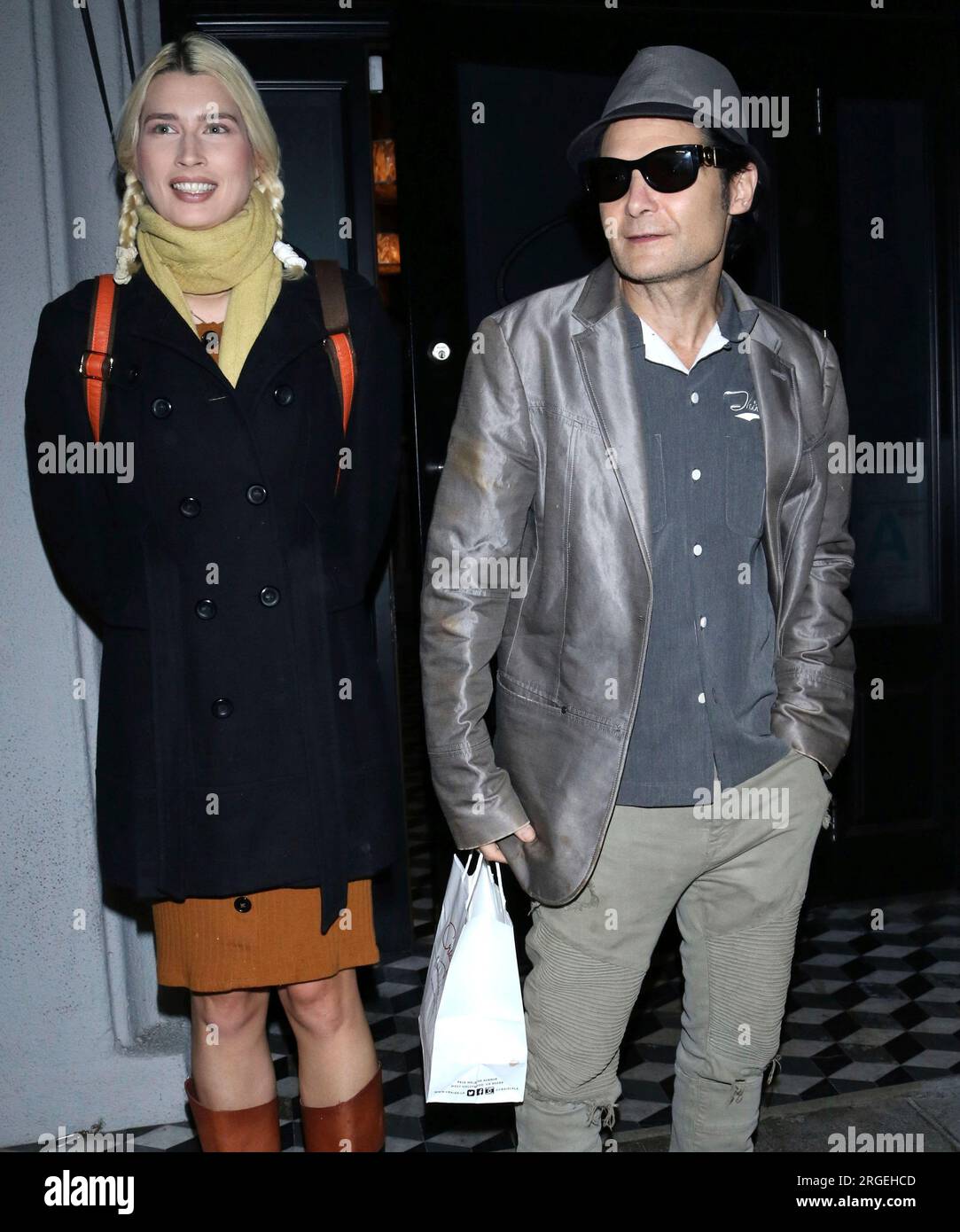 AUGUST 7th 2023 Actor Corey Feldman and his wife fashion model