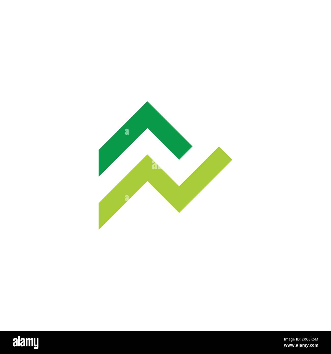 letter n triangle mountain geometric logo vector Stock Vector