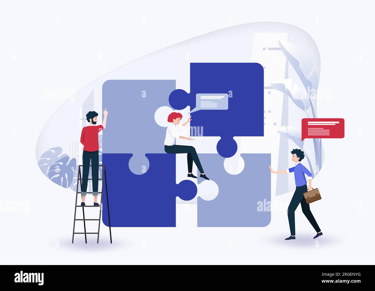 Cooperation and partnership Stock Vector Images - Alamy