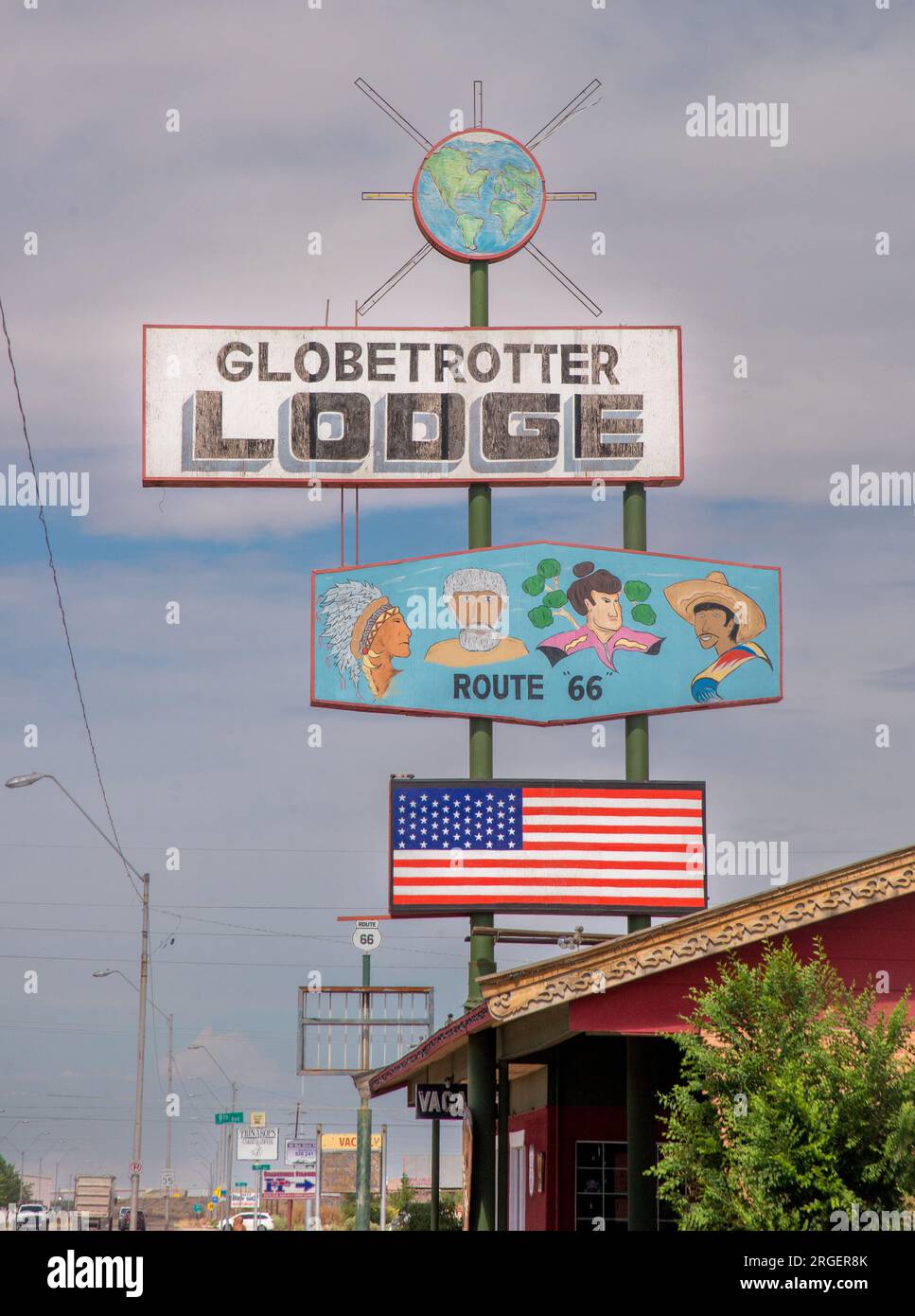 Globetrotter Lodge, Holbrook, AZ Stock Photo