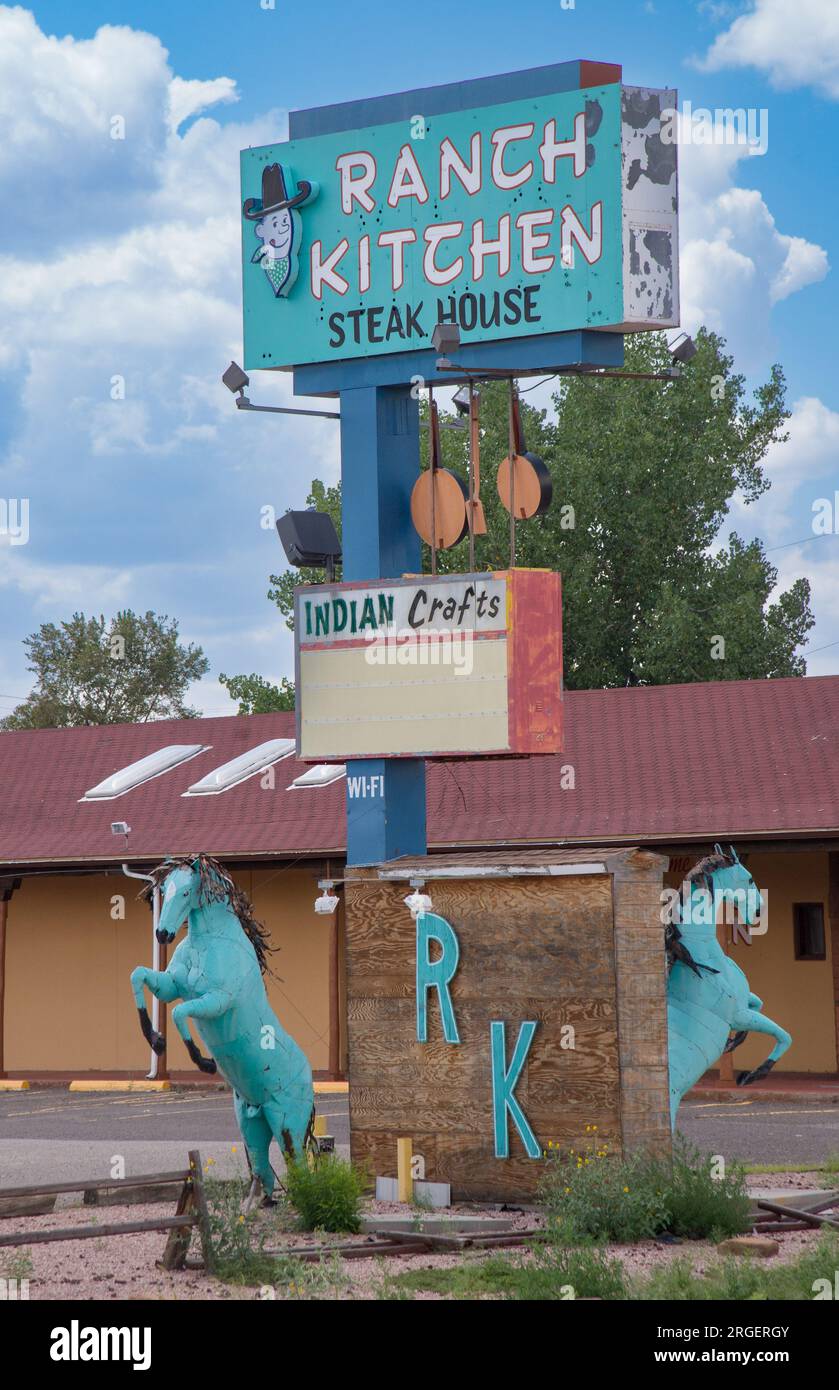 Ranch Kitchen restaurant and steak house in Gallup, NM Stock Photo Alamy
