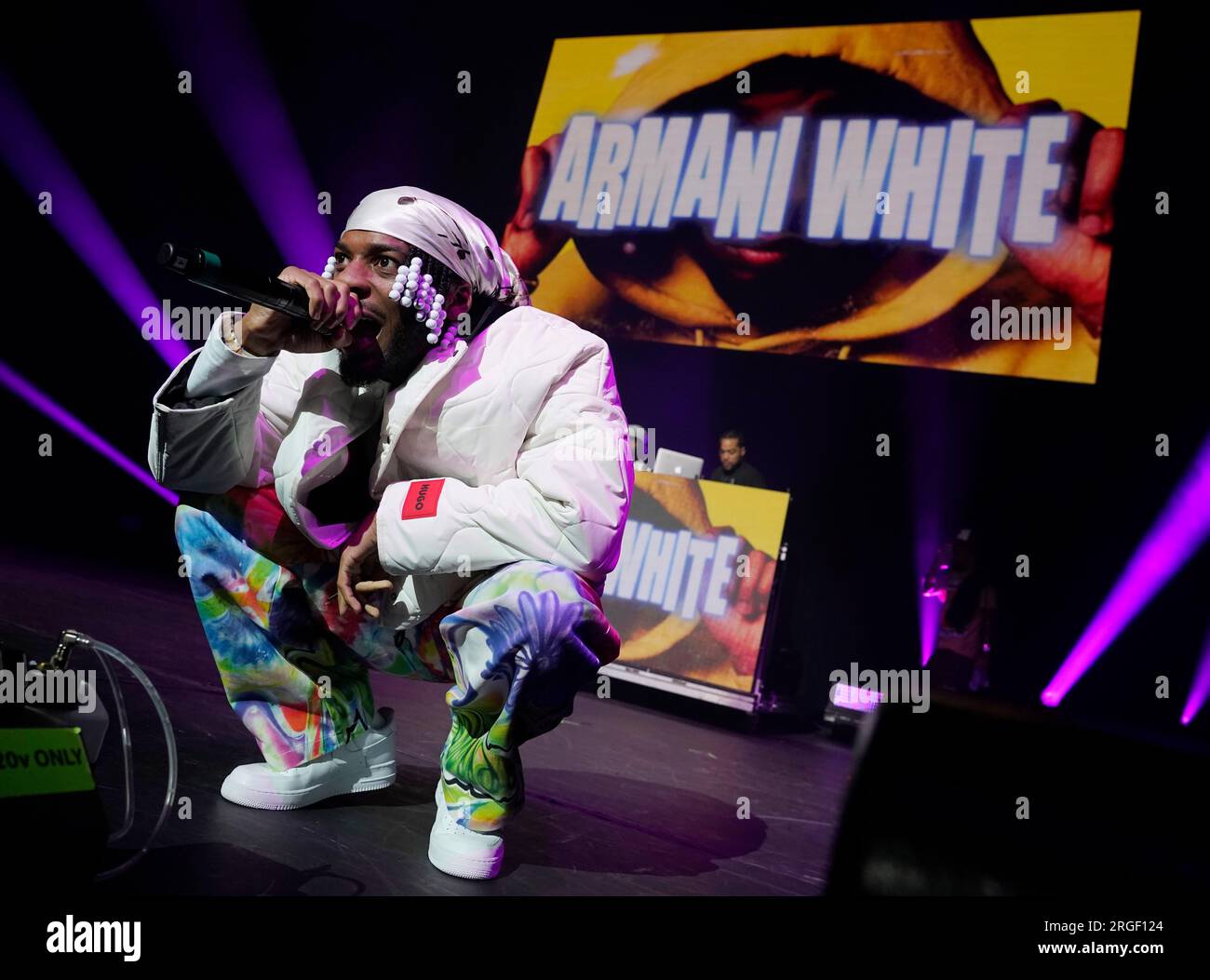 Rapper Armani White performs at Billboard R&B Hip-Hop Live, celebrating ...