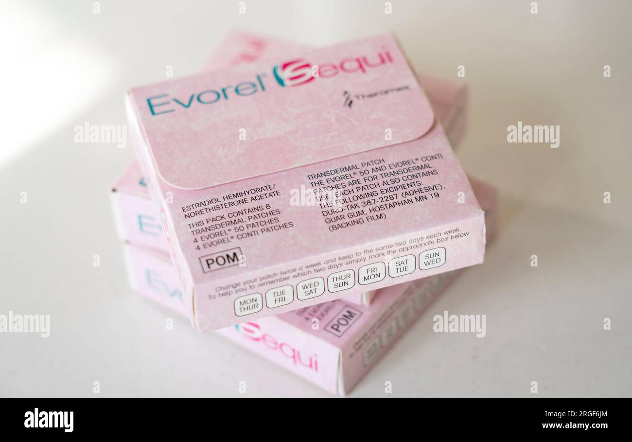 Evorel conti hrt patches hi-res stock photography and images - Alamy