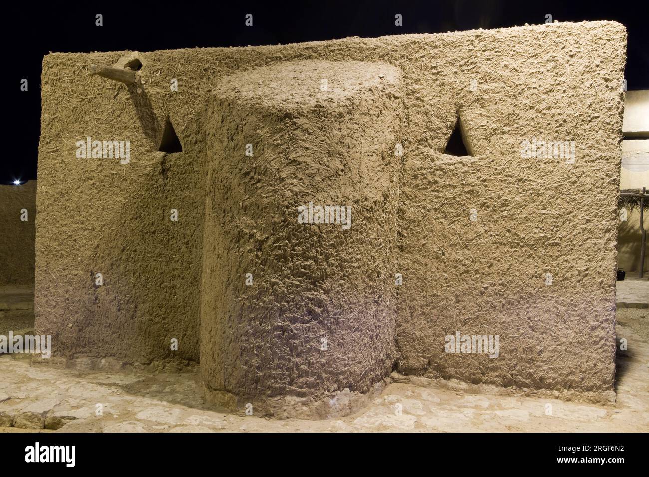 an archaeological mosque built of muds in riyadh in Saudi Arabia Stock Photo