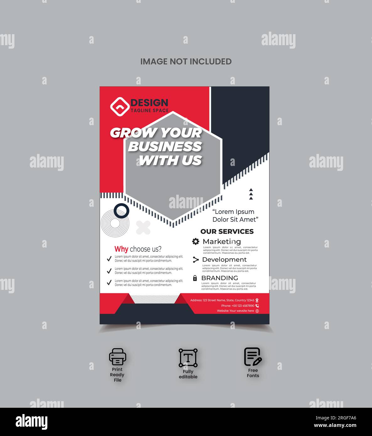 Corporate Modern Business Flyer Design Stock Vector